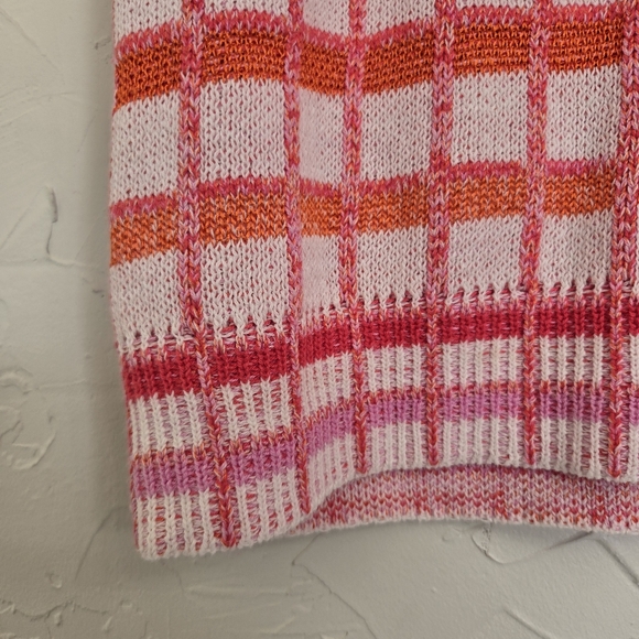 Ann Taylor Knit Pink Orange Short Sleeve Sweater - Picture 7 of 11